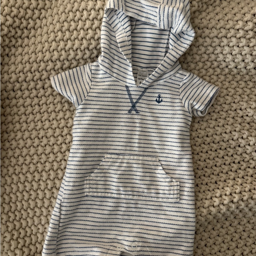 Carters nautical romper 6 months